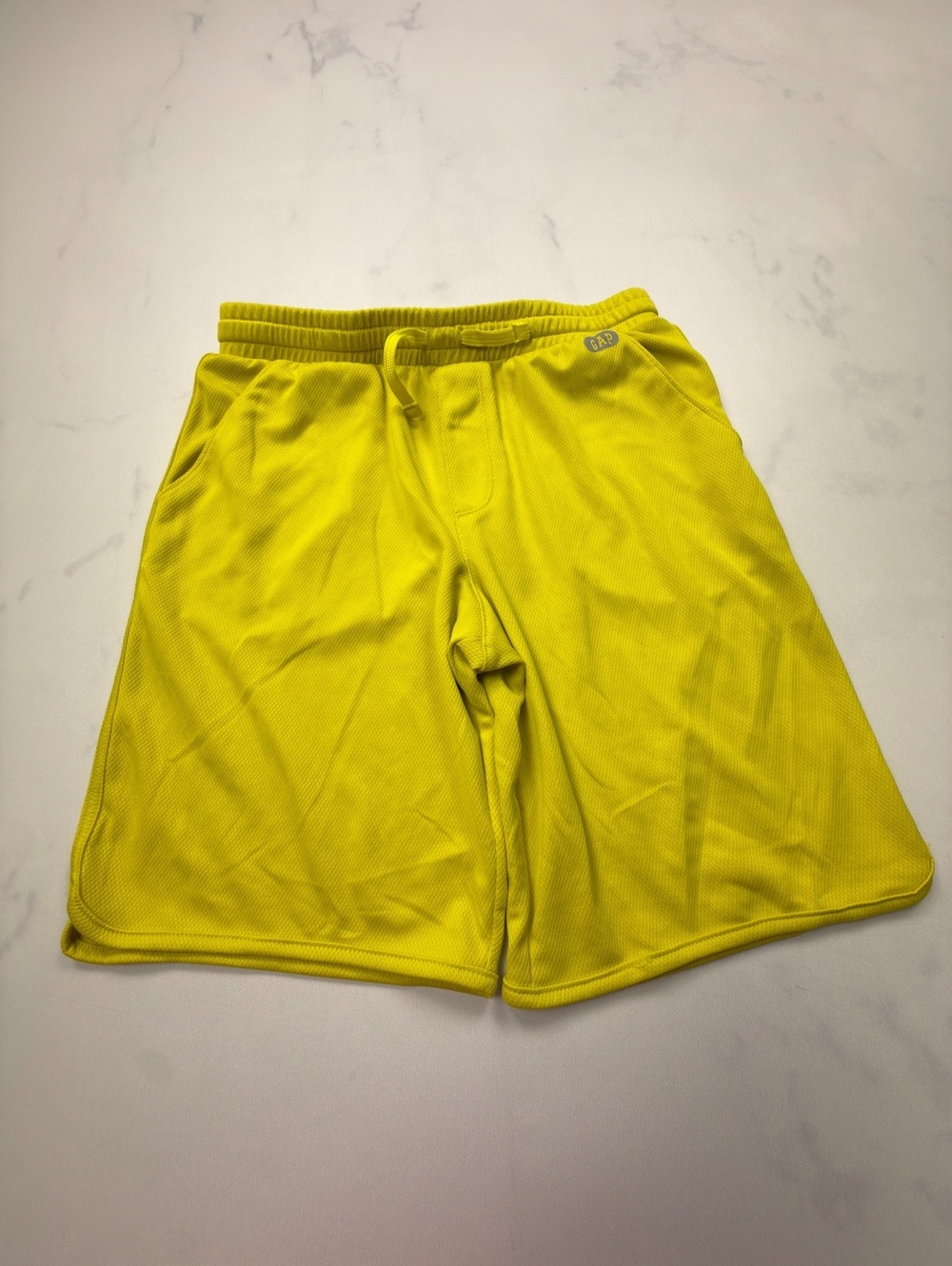 Gap Fit Athletic Shorts Yellow 2000s Sporty - Boys XL Husky